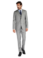 Mens Classic Slim fit Suit in Checks with vest