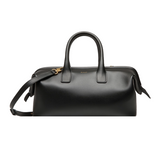 Belle Small Top Handle Bag In Black Leather