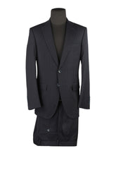 Guy Laroche Charcoal Blue Pinstripe Suit