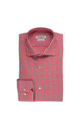 Guy Laroche Red Gingham Check Shirt