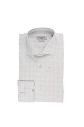 Guy Laroche Ivory Windowpane Check Shirt