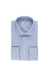 Alessandro Gherardi Azzurro Fine Pinstripe Shirt