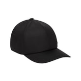 Black nylon baseball cap