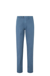 Cream garment-dyed gabardine trousers