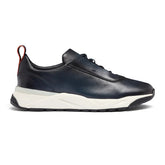 Mens blue leather sneaker