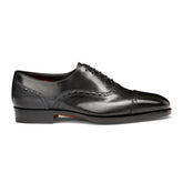 Mens black leather Oxford shoe