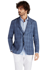 Mens Classic Slim Fit Linen Blazer