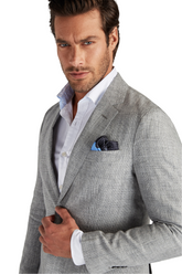 Mens Classic Slim Fit Linen Blazer