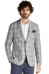 Mens Classic Slim Fit Linen Blazer