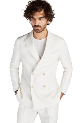 Mens Classic Slim Fit Linen Blazer