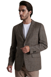 Cotton linen blazer slim fit