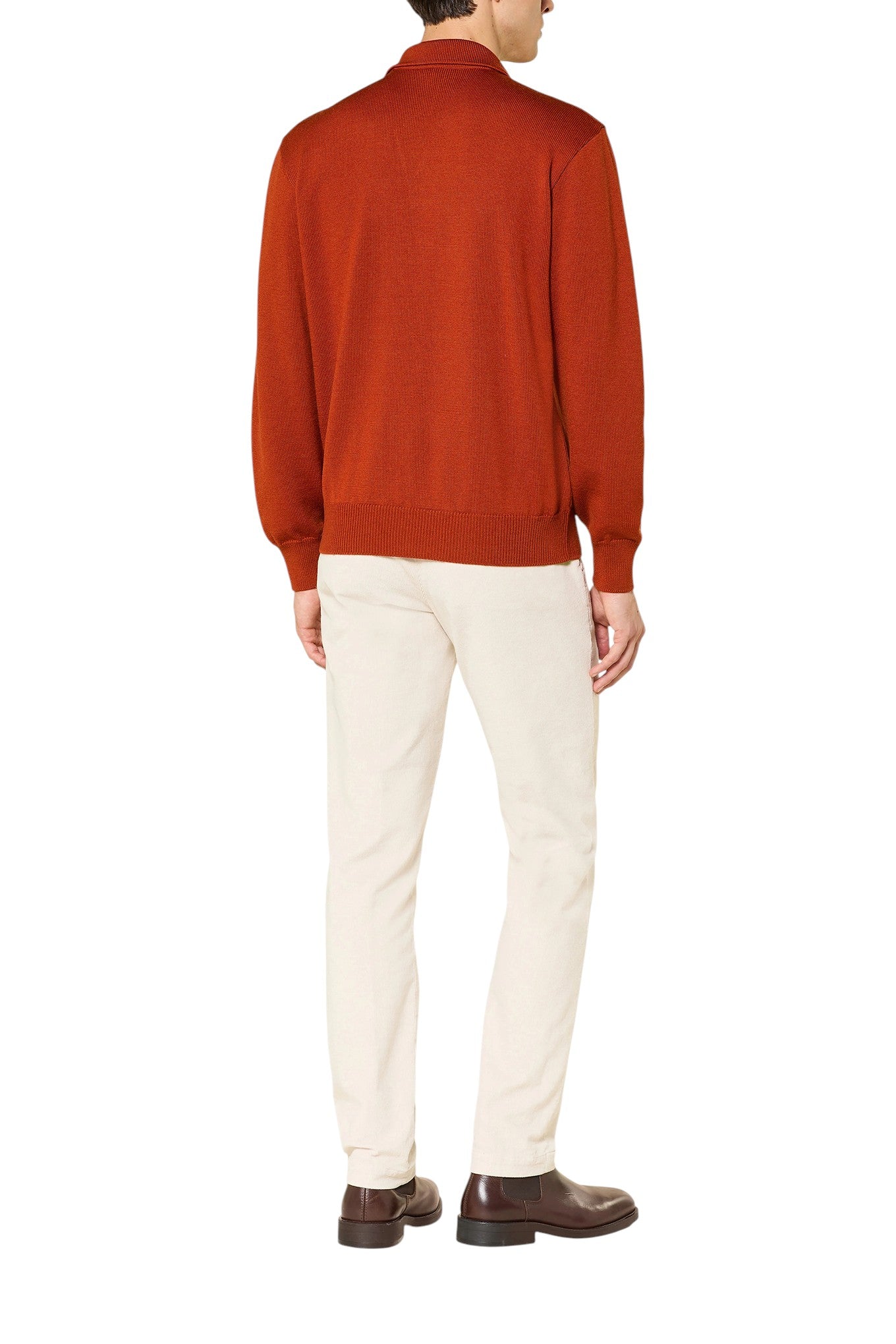 MENS KNITTED WOOL POLO SHIRT