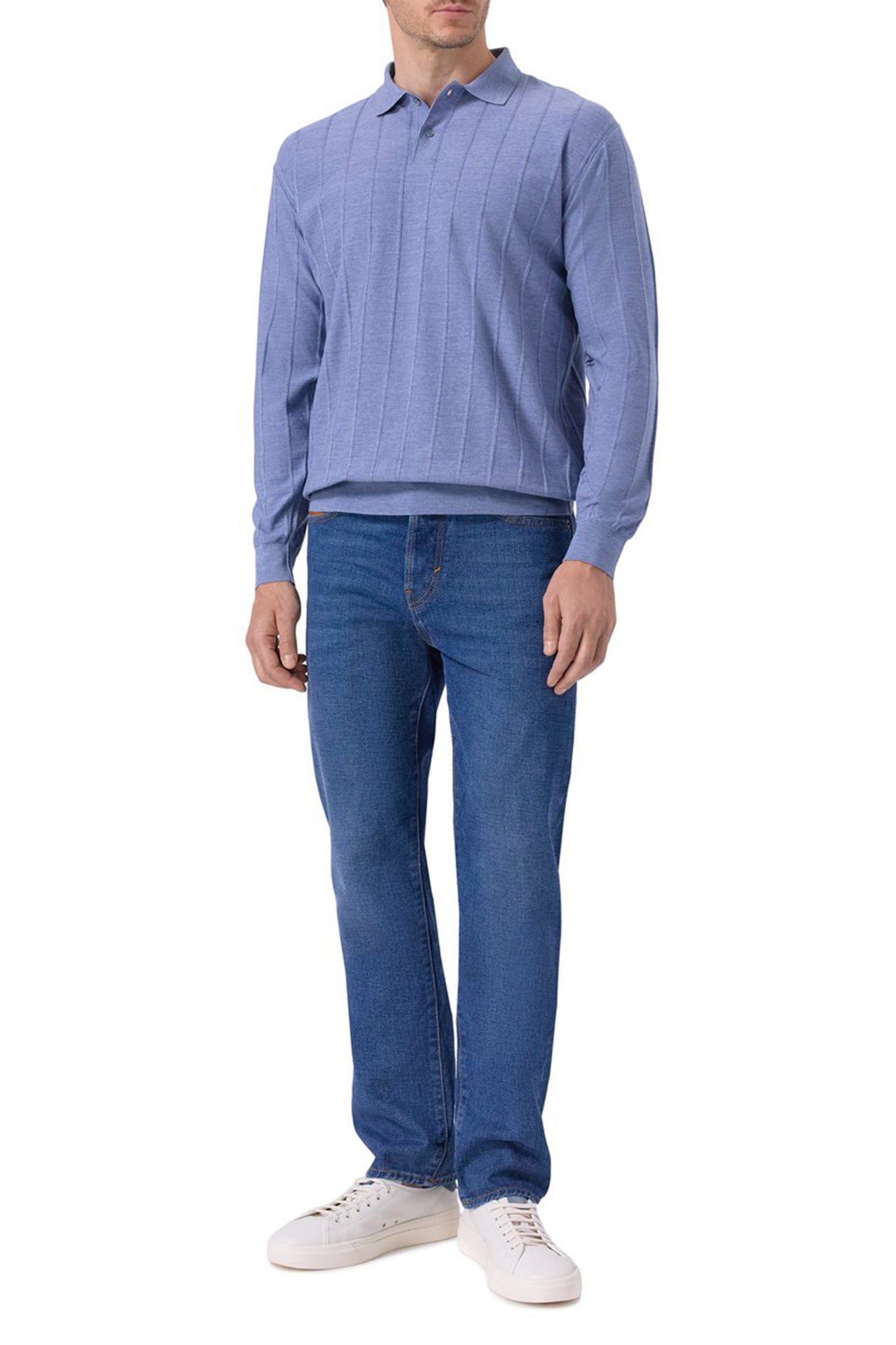 WOOL POLYESTER POLO SHIRT