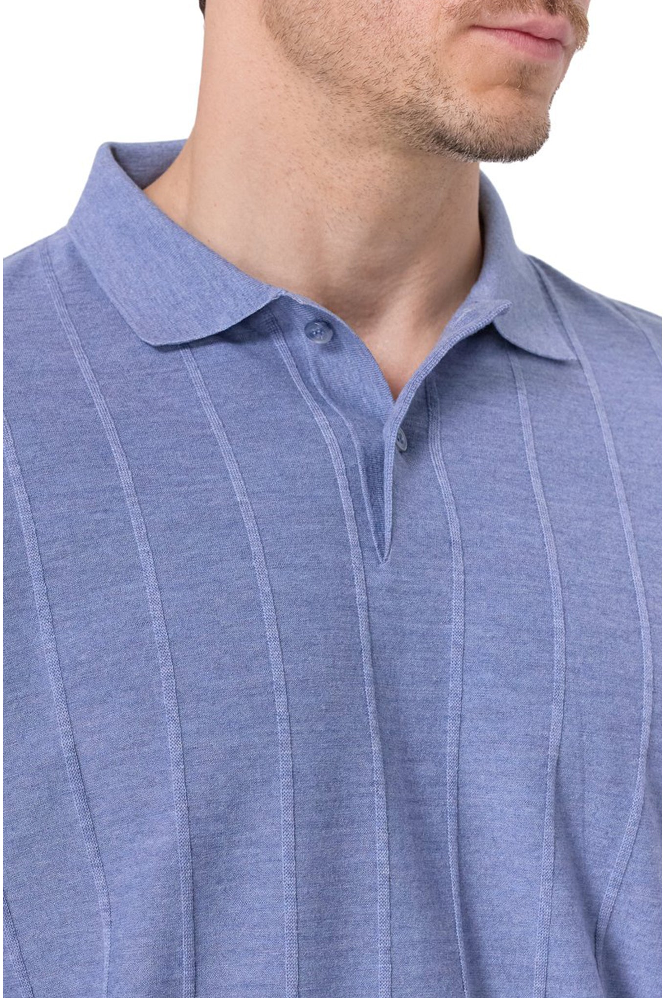 WOOL POLYESTER POLO SHIRT