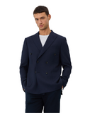 Half-canvas Blazer With Patch Pockets In Wool Blend