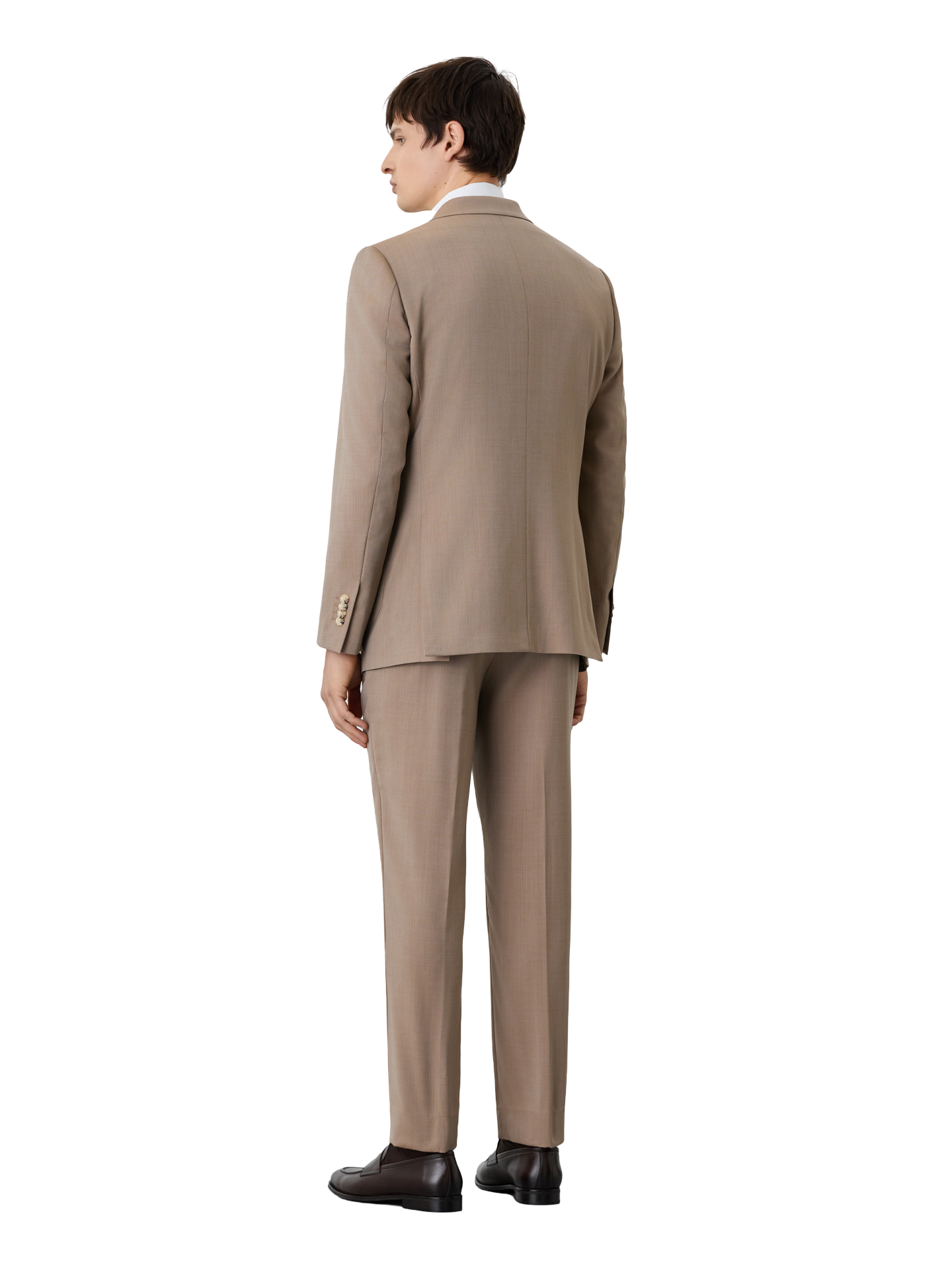 Slim fit Herringbone Suit In Wool
