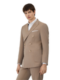 Slim fit Herringbone Suit In Wool