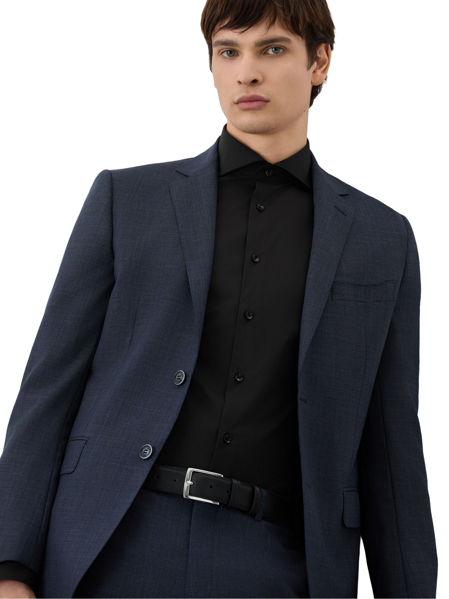 Slim Fit Prince Of Wales Suit In Wool