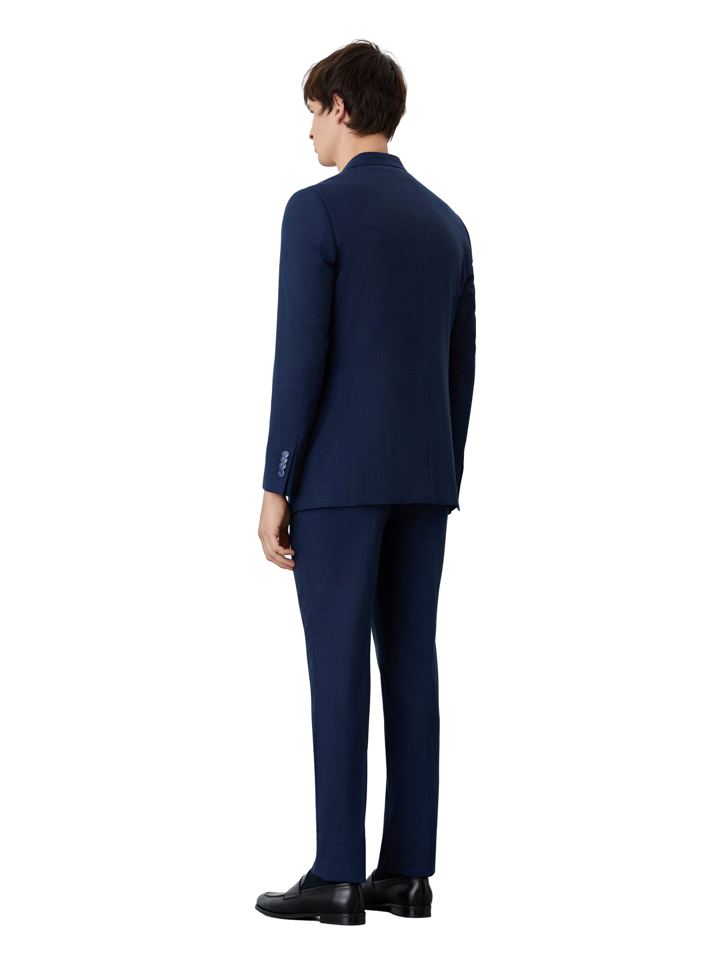 Slim Fit Prince Of Wales Suit In Wool