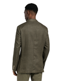 Herringbone linen edition deconstructed blazer