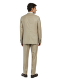 Slim fit twill business suit