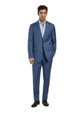 Slim fit twill business suit