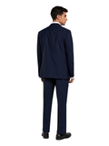 Regular fit 4 seasons plain wool suit
