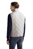 Quilted Vest with Alcantara details