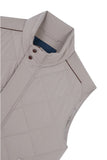 Quilted Vest with Alcantara details