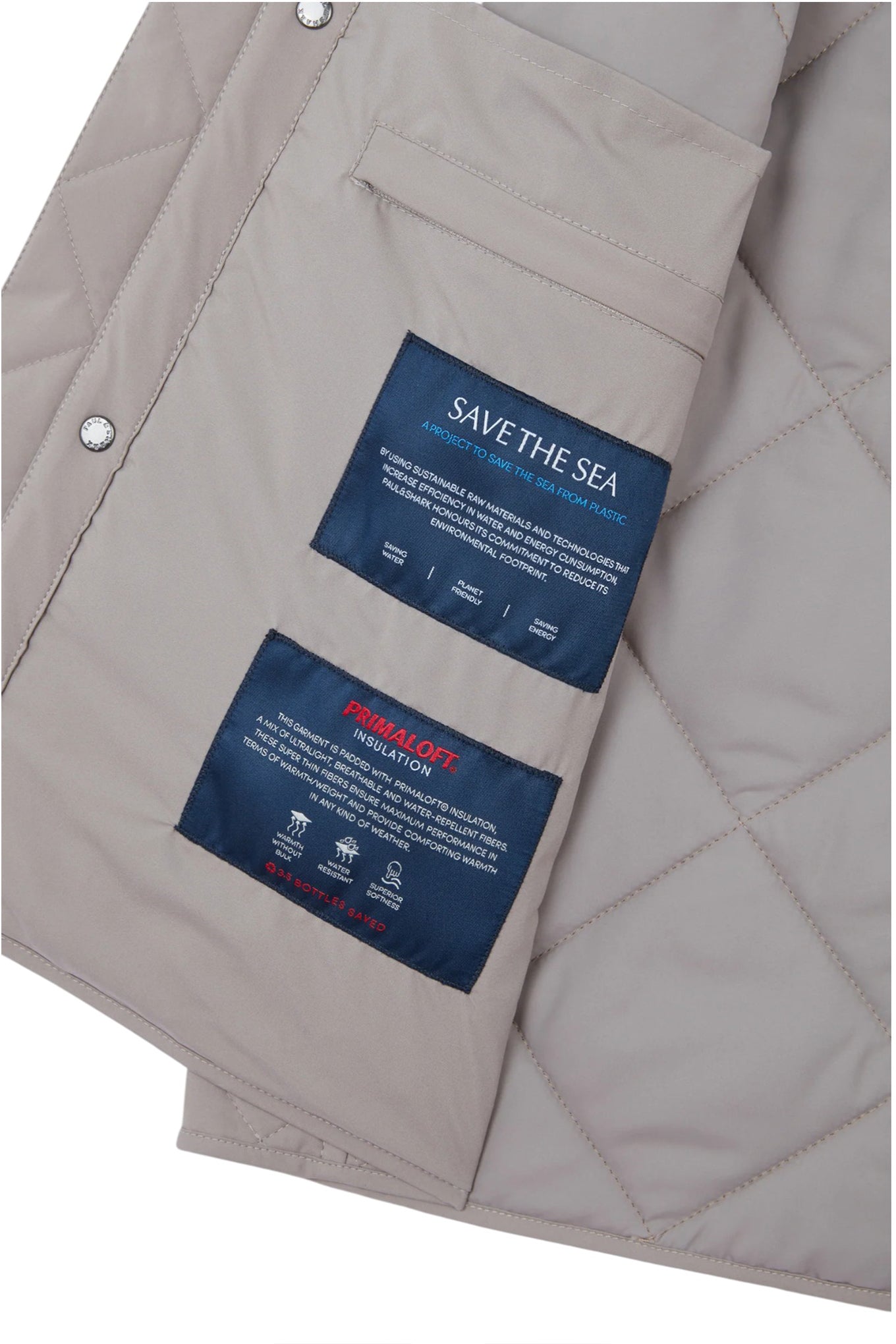 Quilted Vest with Alcantara details