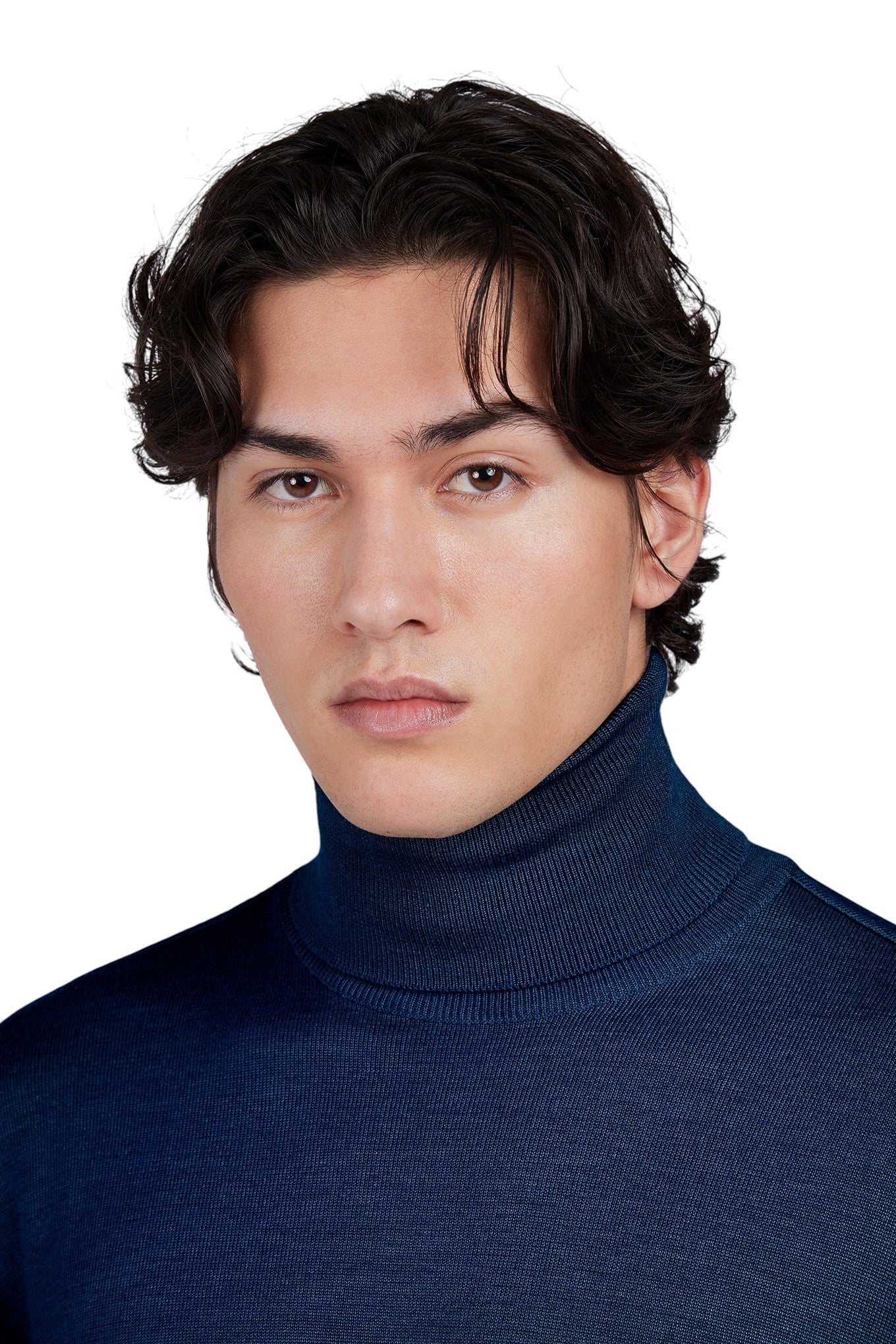 Wool and silk turtleneck sweater