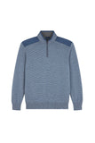 Soft Cool Touch wool half zip sweater with Typhoon Platinum details