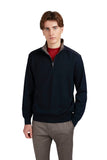 Riviera Metal Shark Fin Merino Extrafine half zip sweater