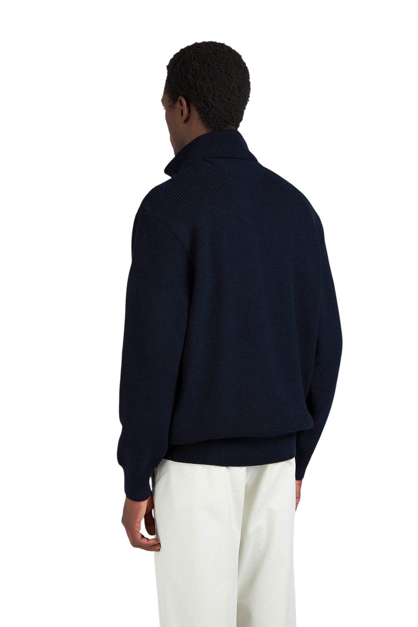Bio Viscose half zip sweater with Typhoon details