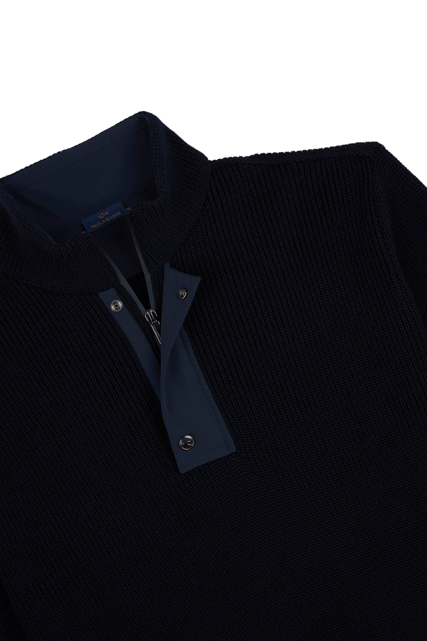 Bio Viscose half zip sweater with Typhoon details