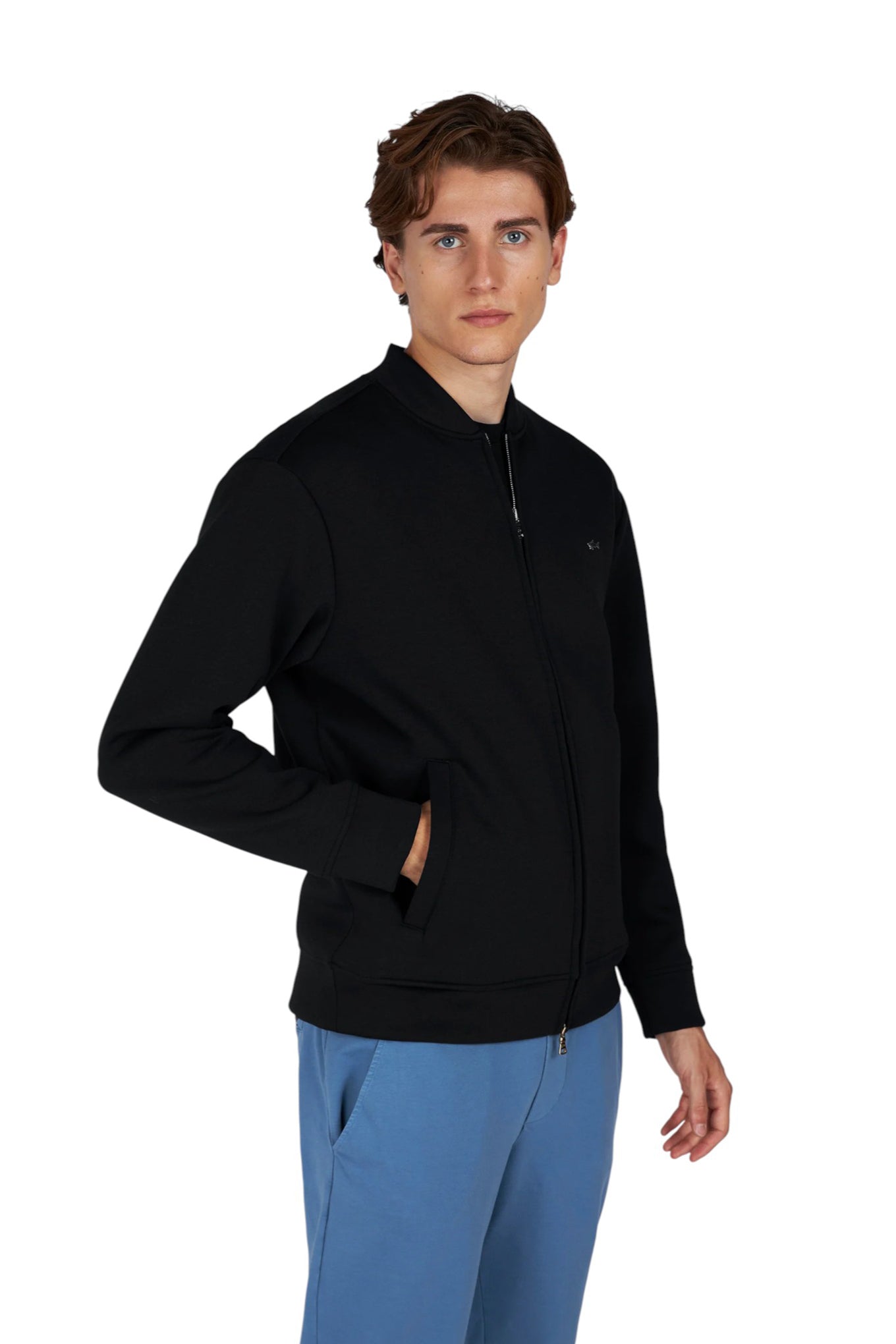 Paul And Shark Metal Shark Tech Fleece Full Zip Sweatshirt