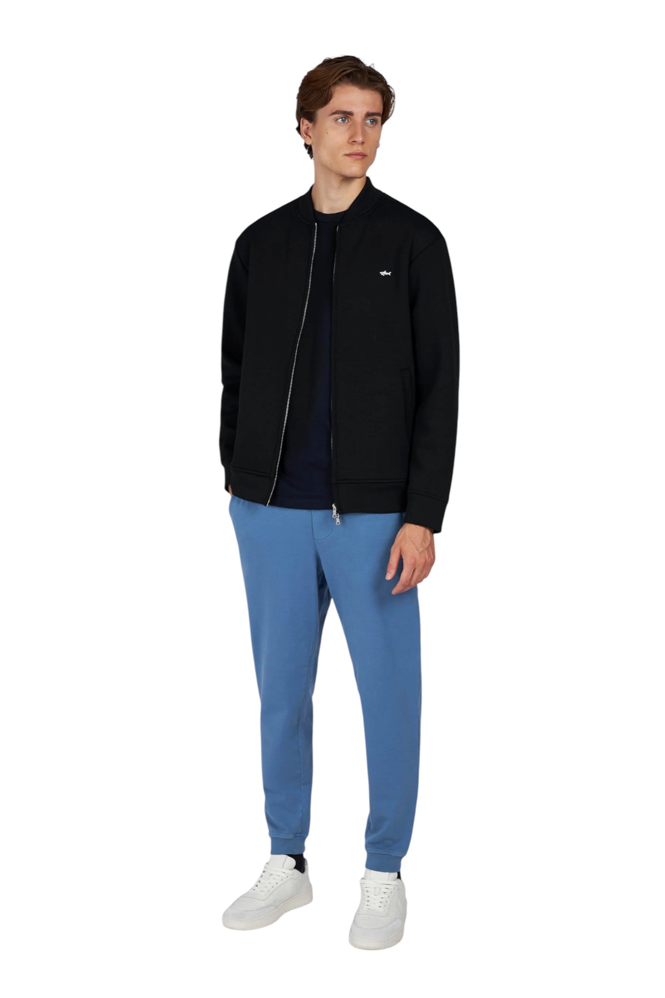 Paul And Shark Metal Shark Tech Fleece Full Zip Sweatshirt