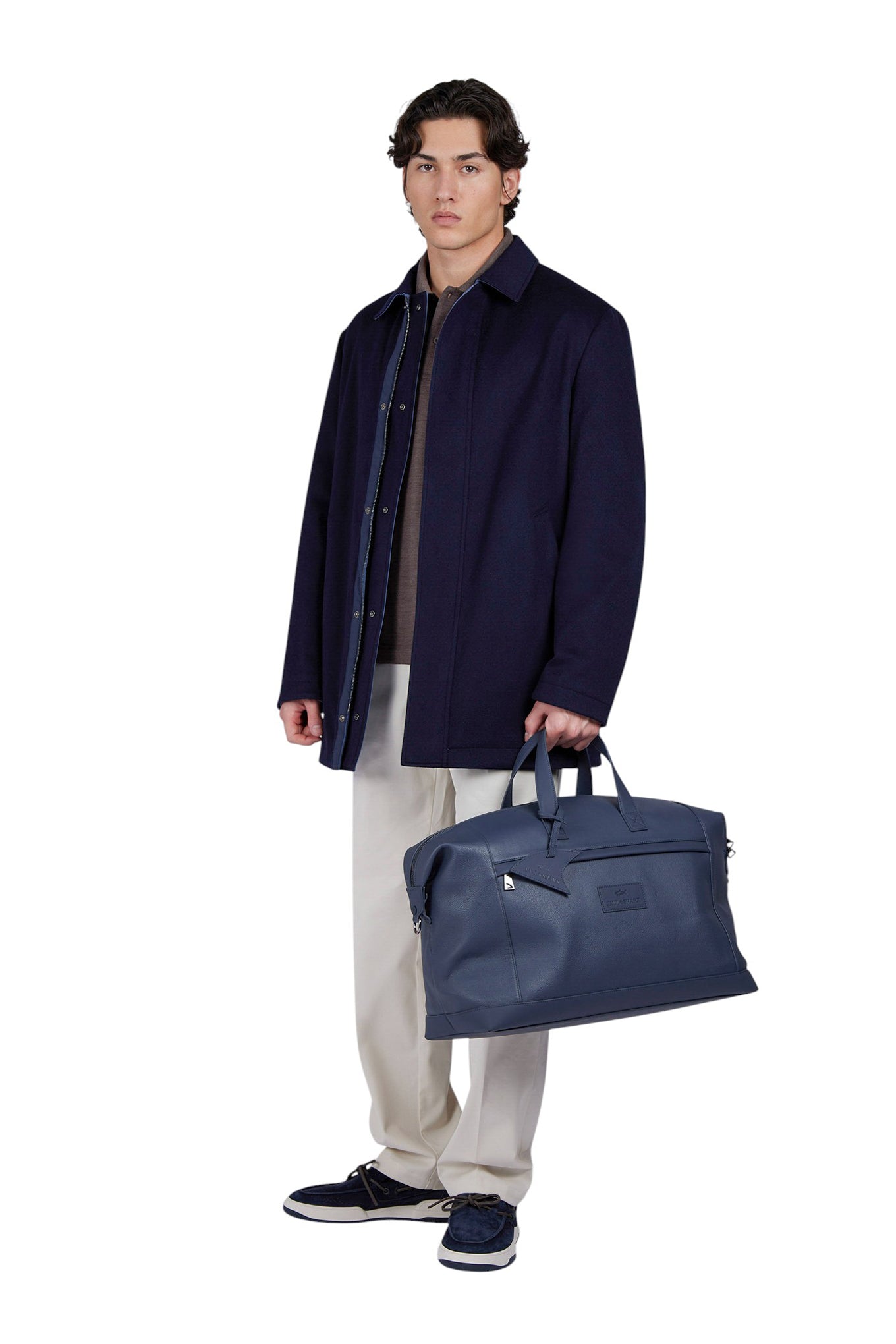 Reversible carcoat in cashmere and Typhoon