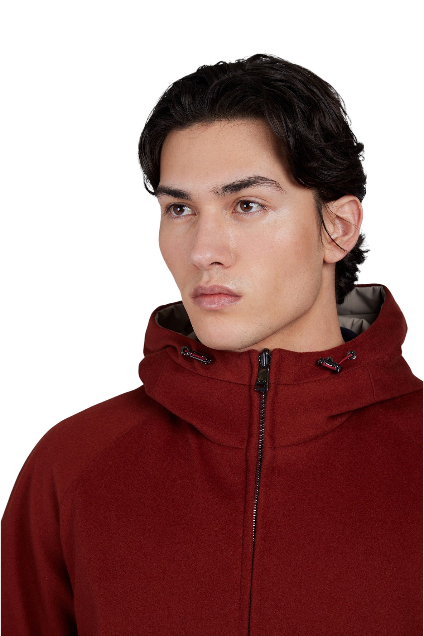 Reversible jacket in cashmere and Typhoon