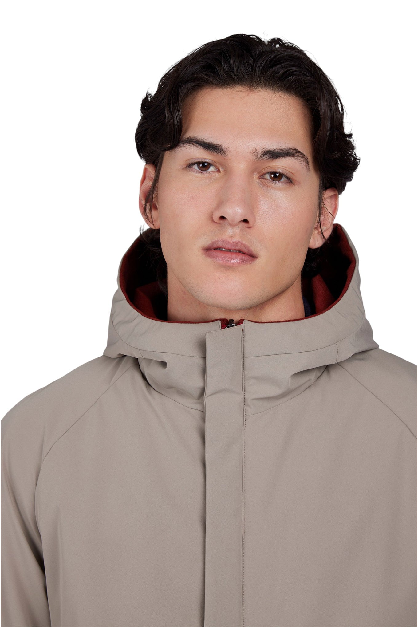 Reversible jacket in cashmere and Typhoon