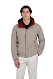 Reversible jacket in cashmere and Typhoon