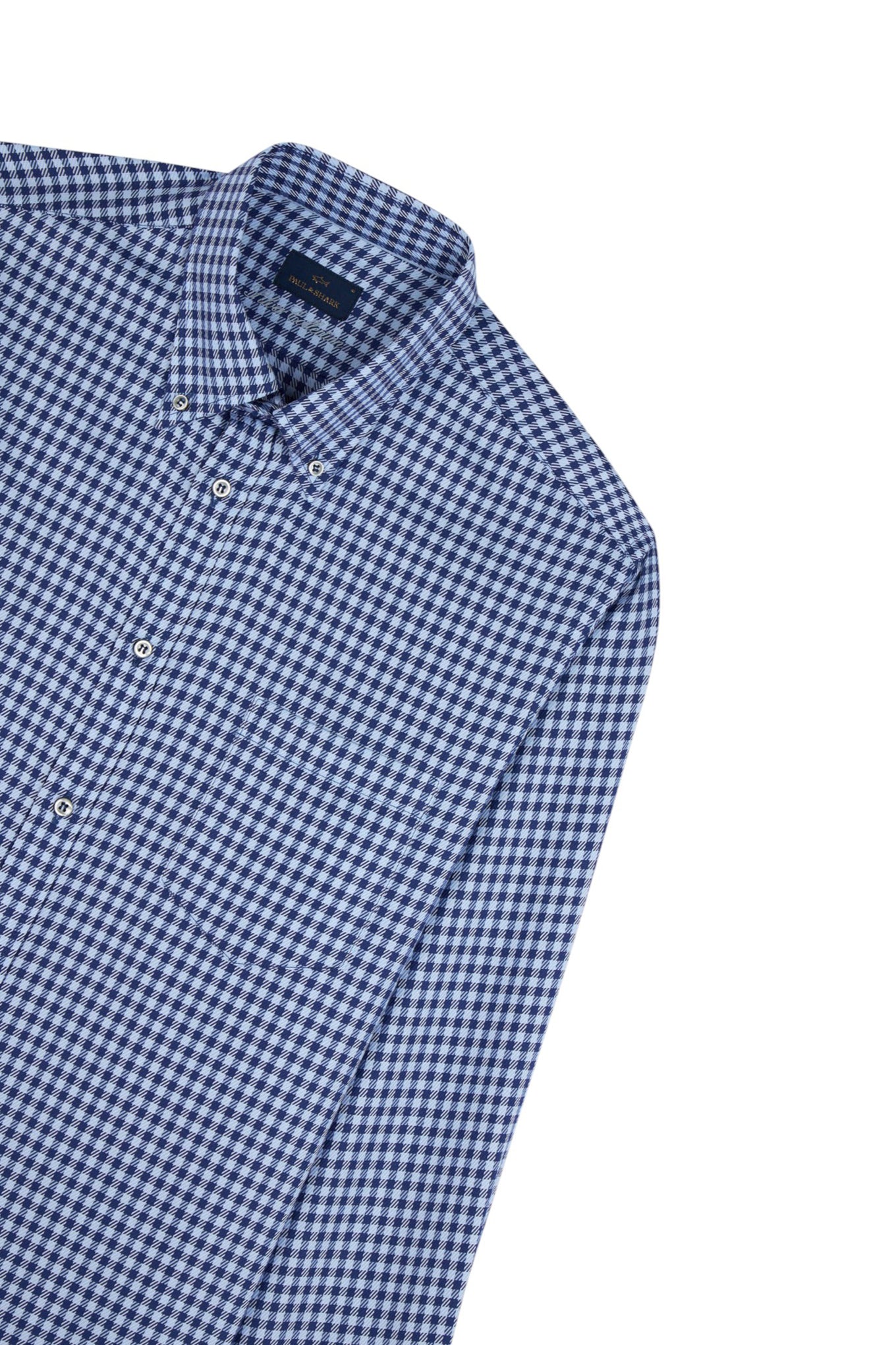 Cotton shirt with checkered pattern