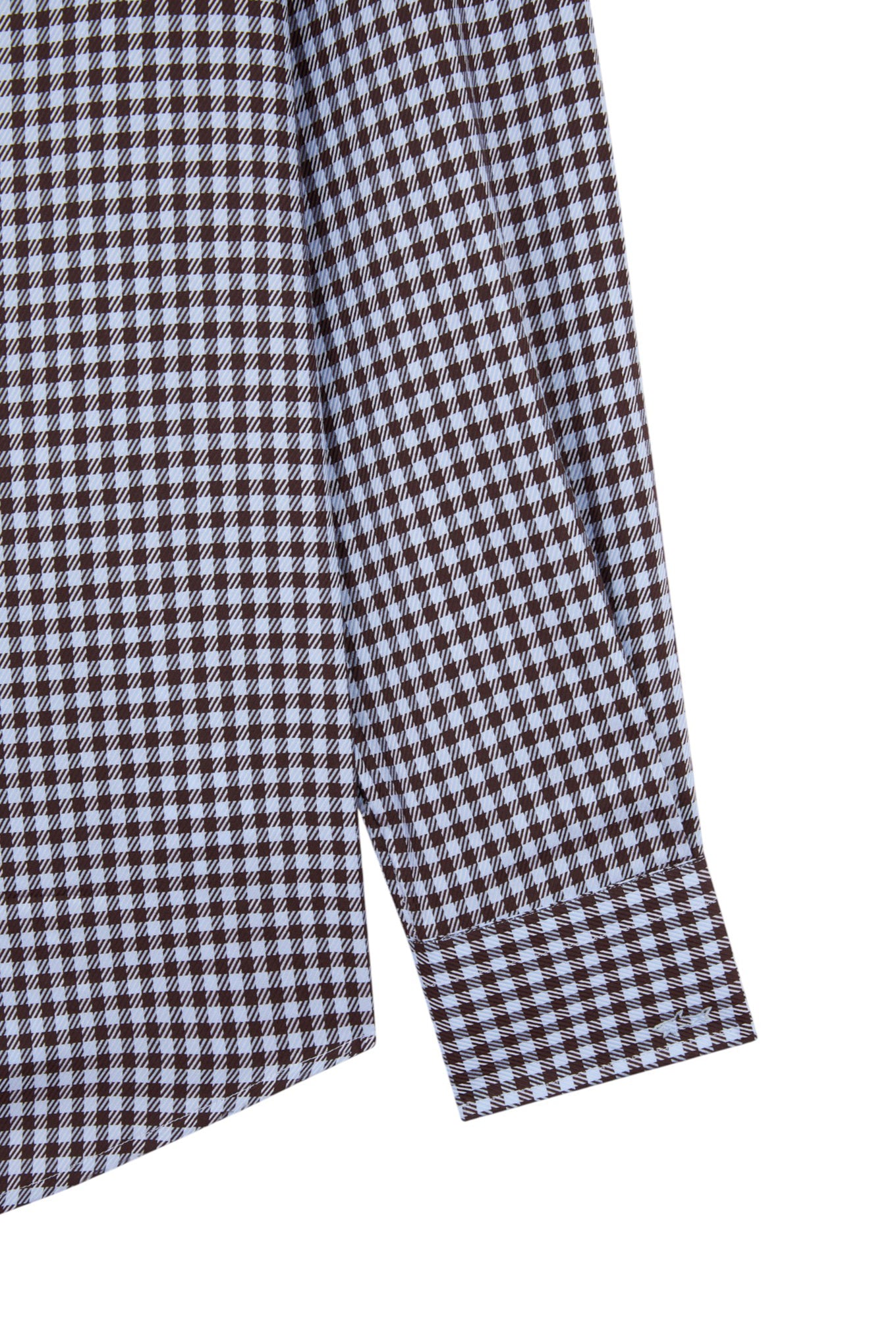 Cotton shirt with checkered pattern