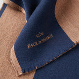 Paul And Shark Logo jacquard Bicolor Wool Scarf