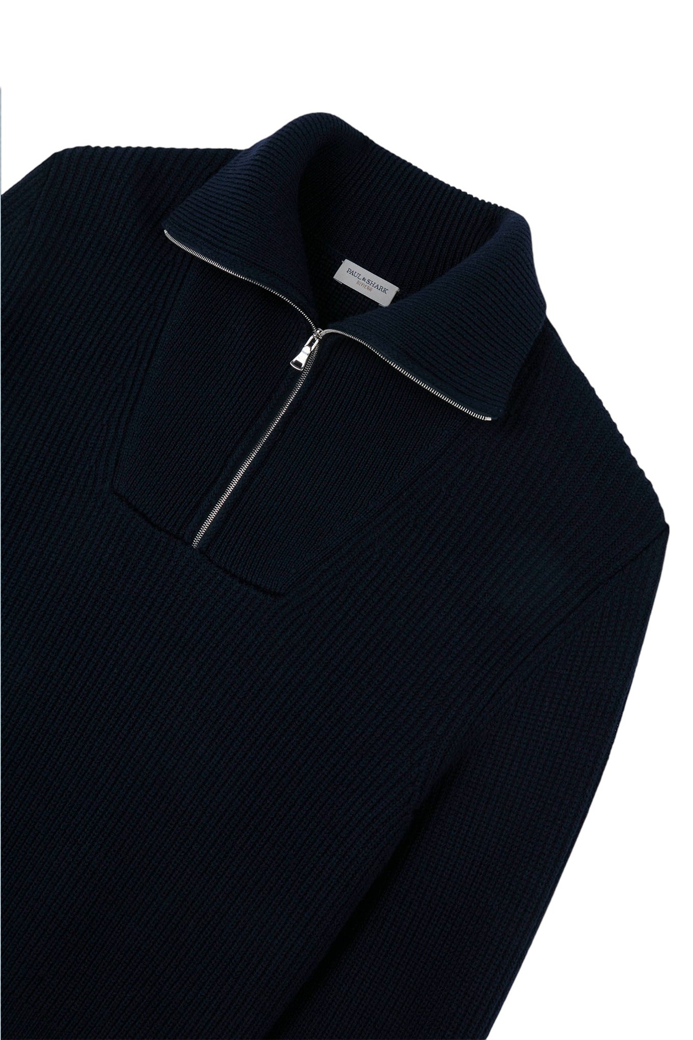 Merino Extrafine wool half zip sweater