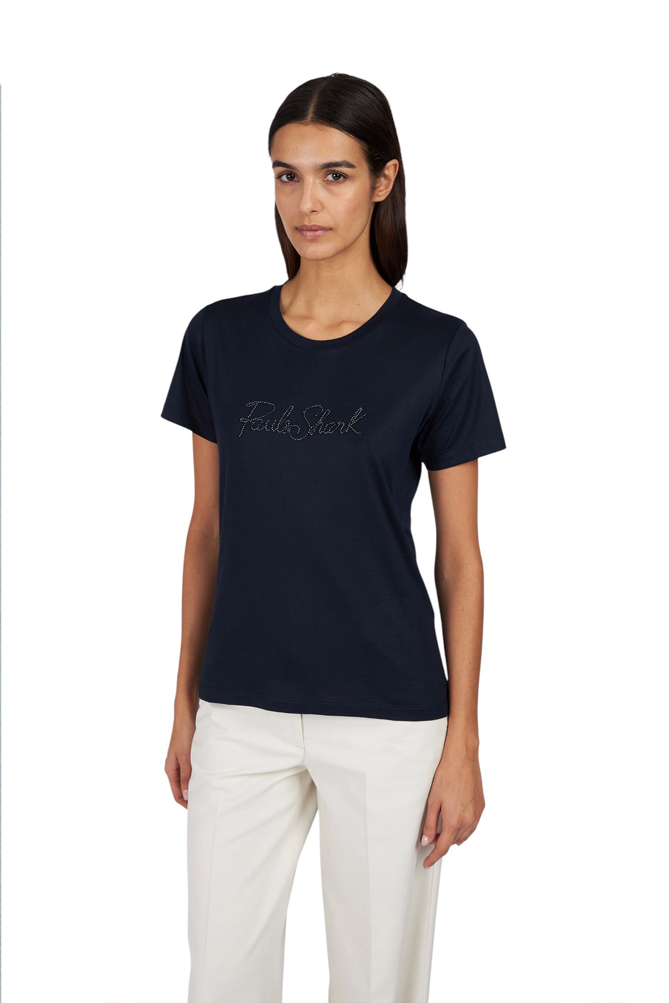 X Soft cotton jersey t shirt with logo embroidery