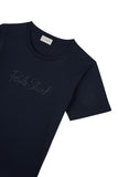 X Soft cotton jersey t shirt with logo embroidery