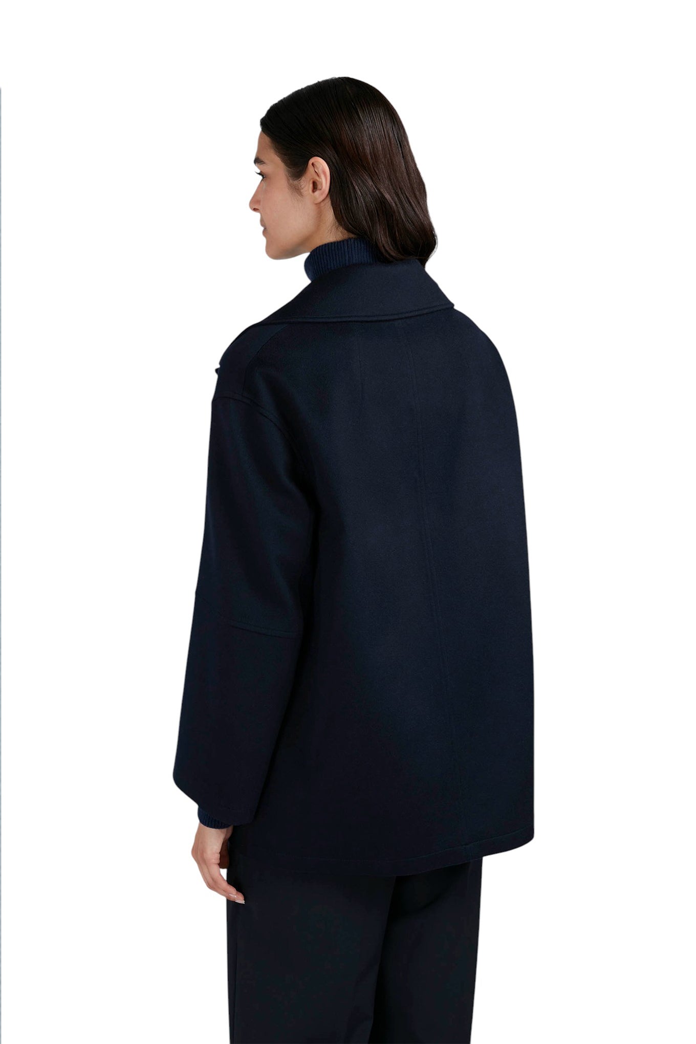 Double breasted cashmere caban