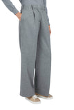 Palazzo trousers in wool and cashmere
