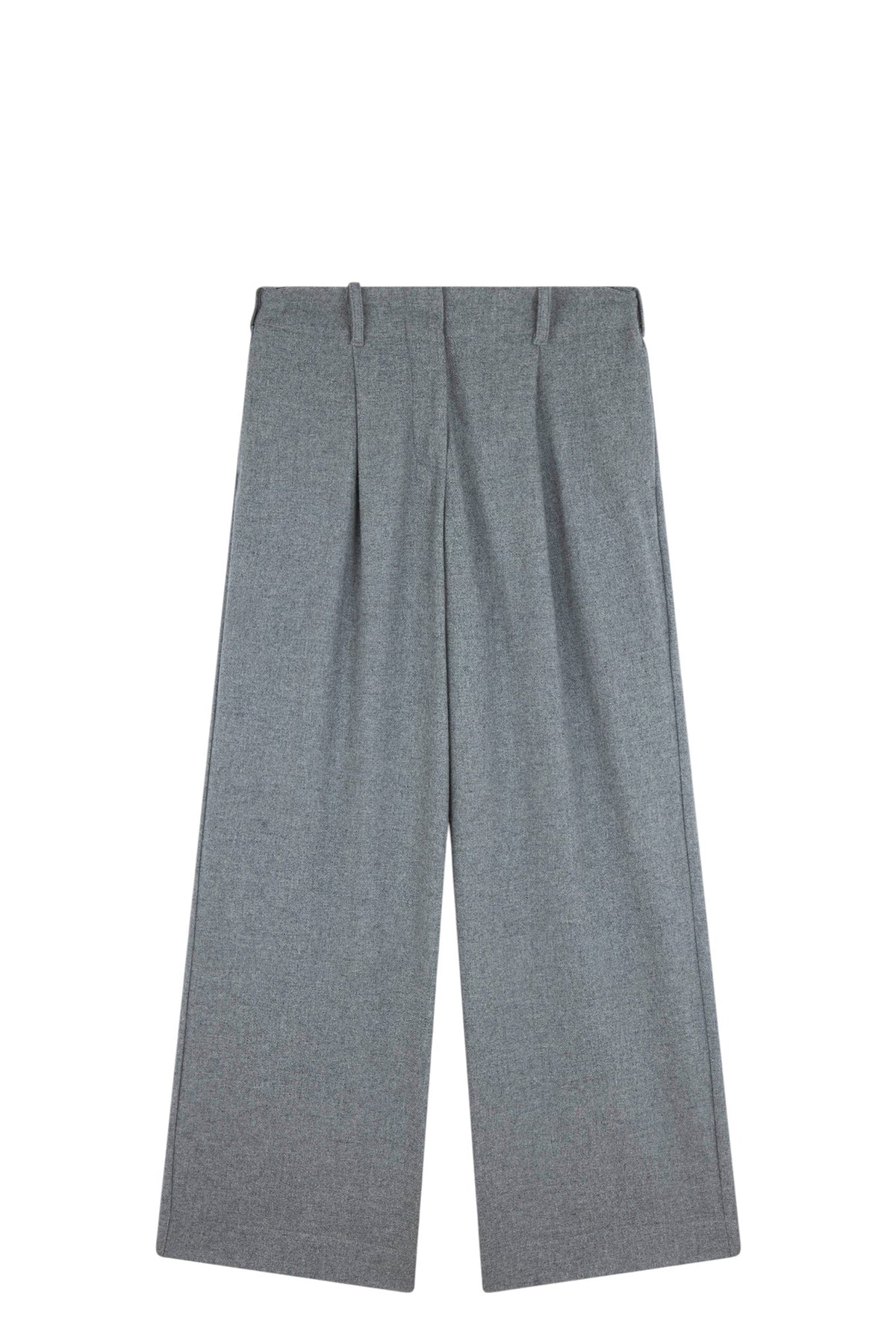 Palazzo trousers in wool and cashmere
